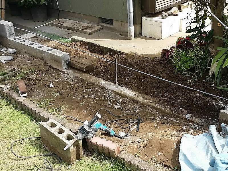 ブロック塀修繕工事