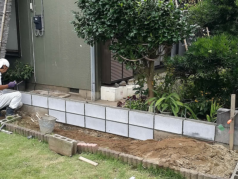 ブロック塀修繕工事