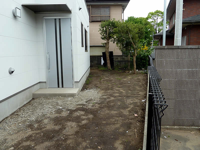 玄関アプローチの外構工事