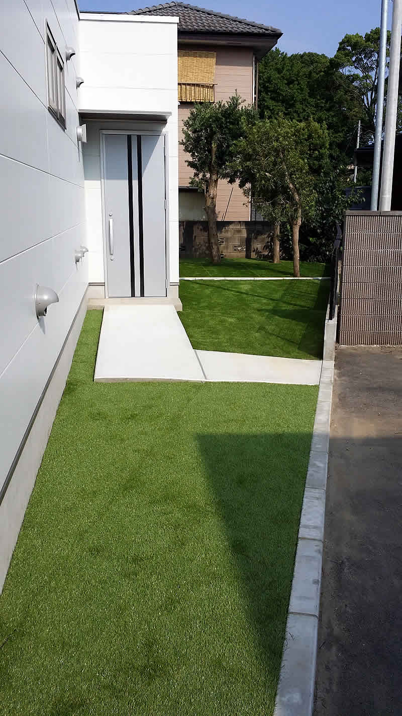 玄関アプローチの外構工事