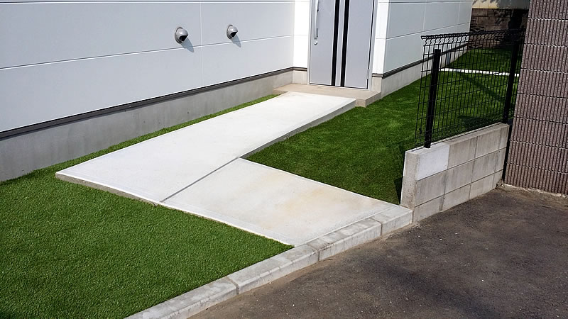 玄関アプローチの外構工事