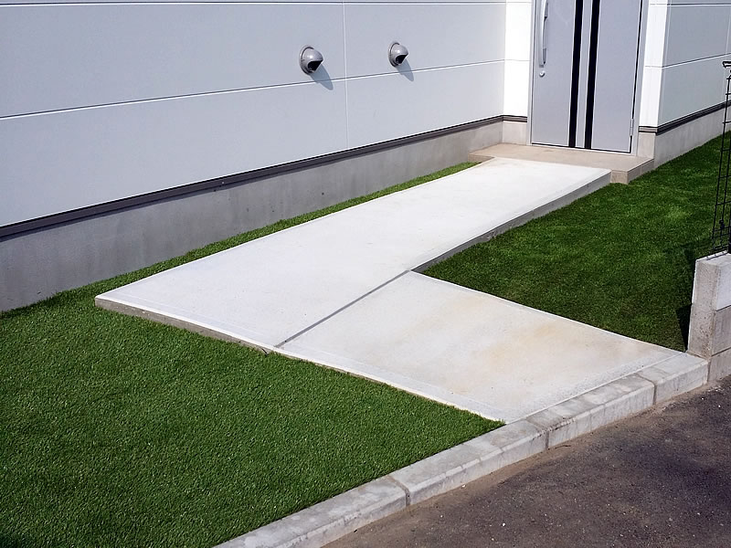 玄関アプローチの外構工事